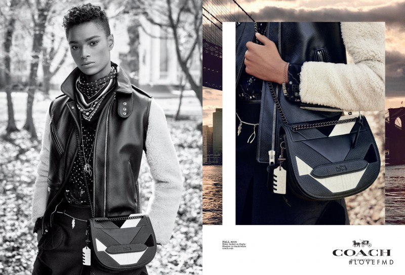 Kayla Scott featured in  the Coach advertisement for Autumn/Winter 2015