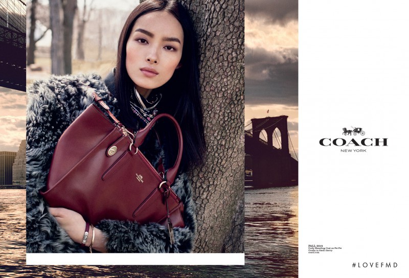 Fei Fei Sun featured in  the Coach advertisement for Autumn/Winter 2015