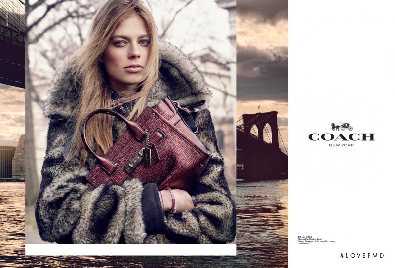 Lexi Boling featured in  the Coach advertisement for Autumn/Winter 2015