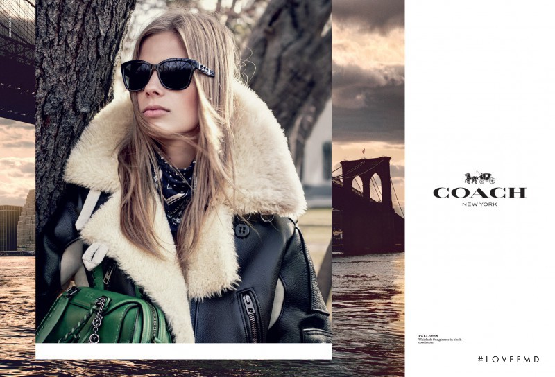 Lexi Boling featured in  the Coach advertisement for Autumn/Winter 2015