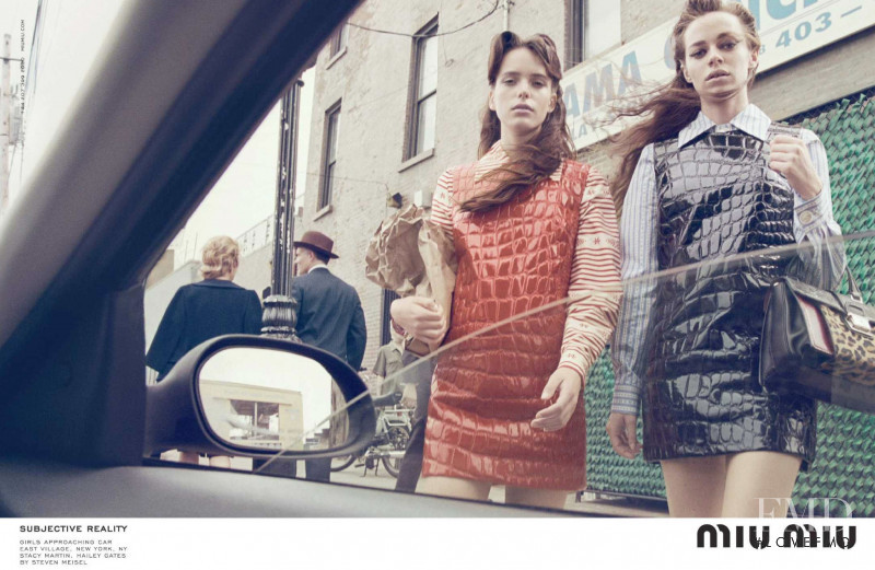 Stacy Martin featured in  the Miu Miu advertisement for Autumn/Winter 2015