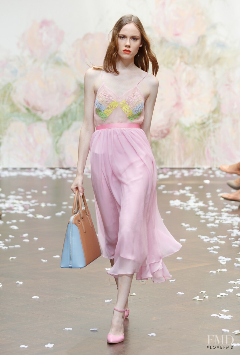 Kiki Willems featured in  the Frida Weyer fashion show for Spring/Summer 2015