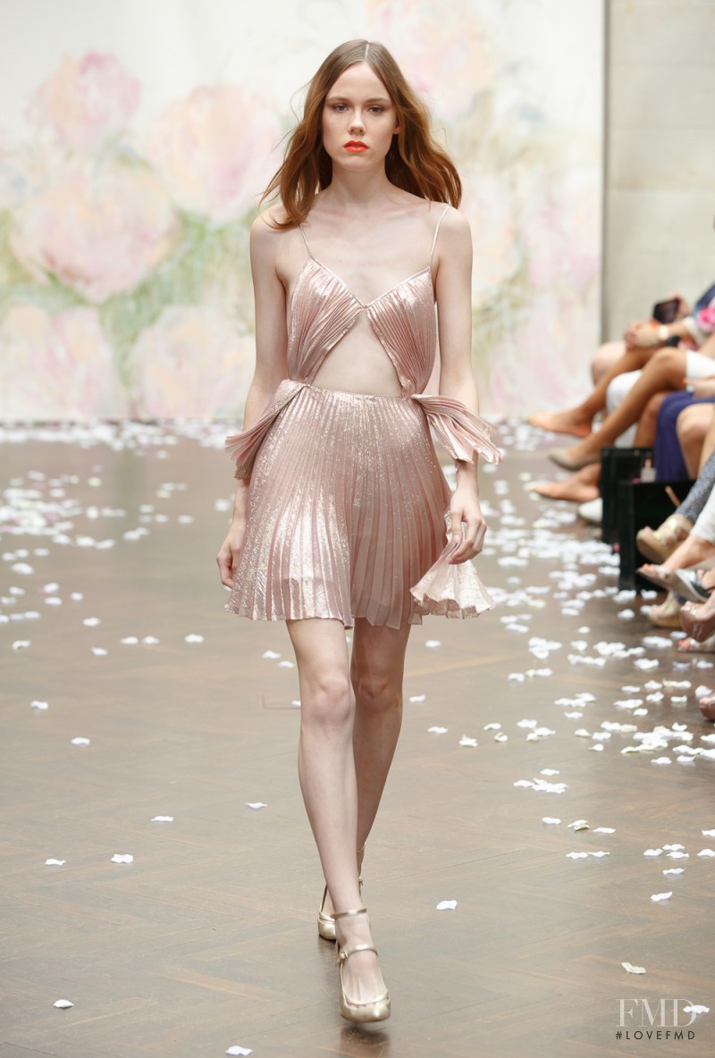 Kiki Willems featured in  the Frida Weyer fashion show for Spring/Summer 2015