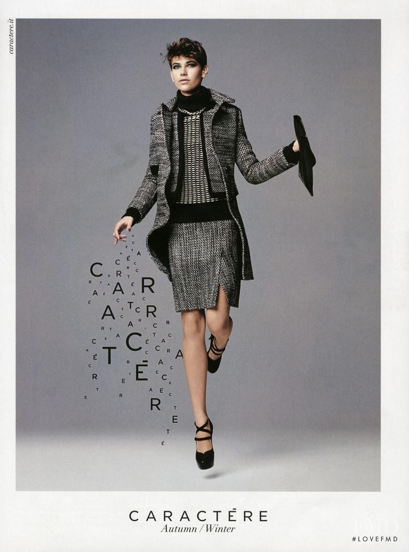 Amra Cerkezovic featured in  the Caractï¿½re advertisement for Autumn/Winter 2013