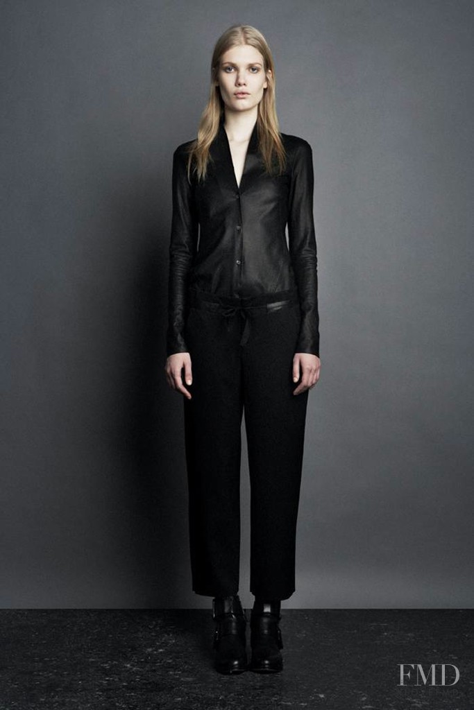 Yulia Terentieva featured in  the Helmut Lang fashion show for Pre-Fall 2011