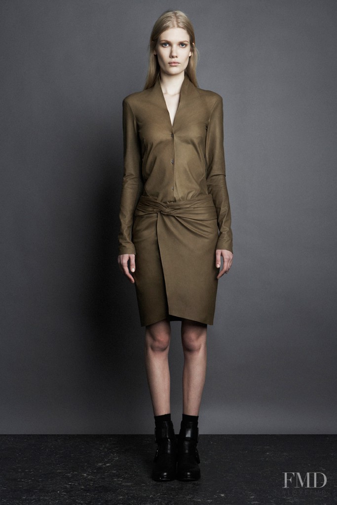 Yulia Terentieva featured in  the Helmut Lang fashion show for Pre-Fall 2011