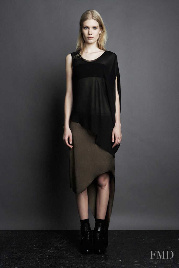 Yulia Terentieva featured in  the Helmut Lang fashion show for Pre-Fall 2011