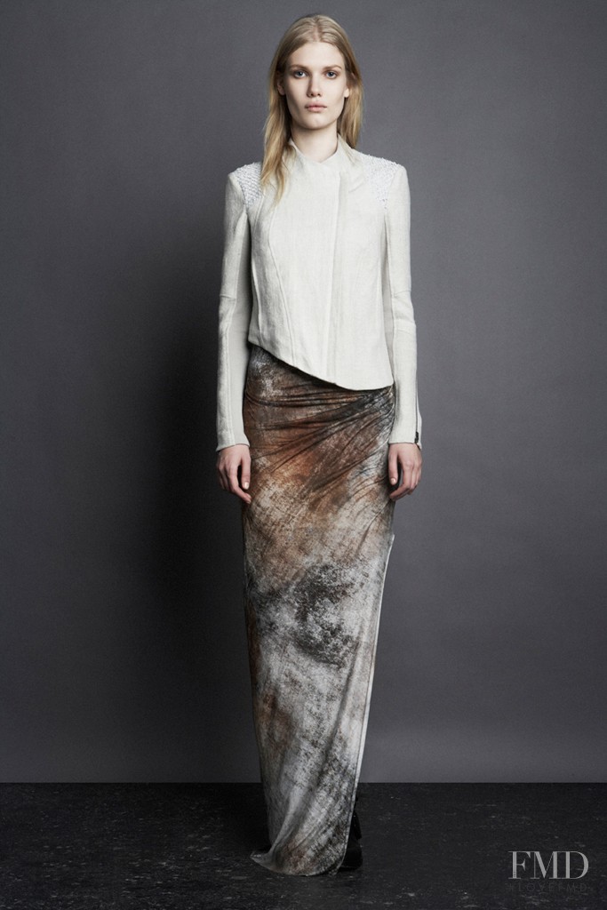 Yulia Terentieva featured in  the Helmut Lang fashion show for Pre-Fall 2011