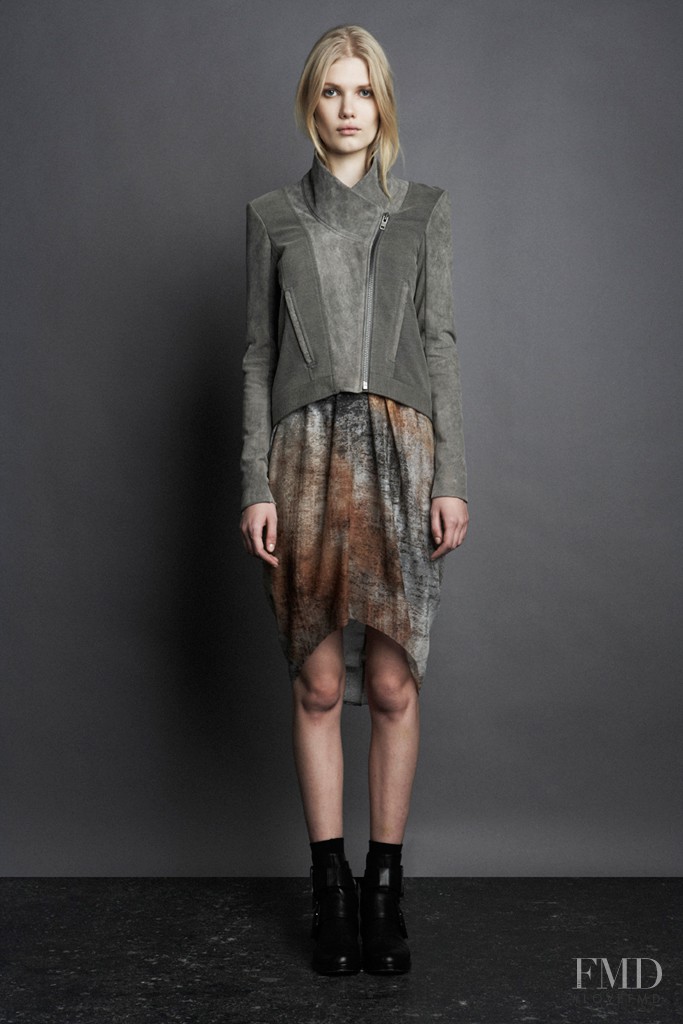 Yulia Terentieva featured in  the Helmut Lang fashion show for Pre-Fall 2011