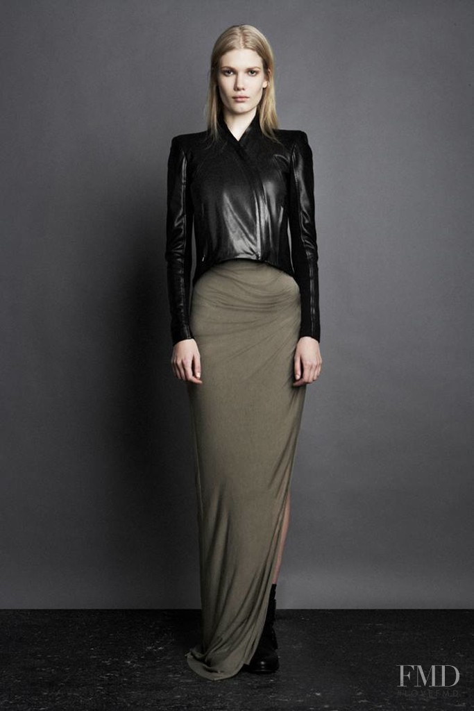 Yulia Terentieva featured in  the Helmut Lang fashion show for Pre-Fall 2011