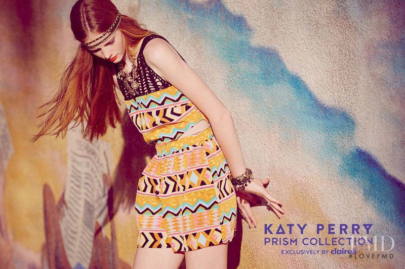 Leah Goode featured in  the Claire\'s Katy Perry Prism Collection advertisement for Spring/Summer 2014