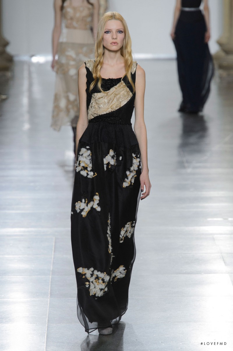 Barbora Bruskova featured in  the Michael van der Ham fashion show for Autumn/Winter 2015