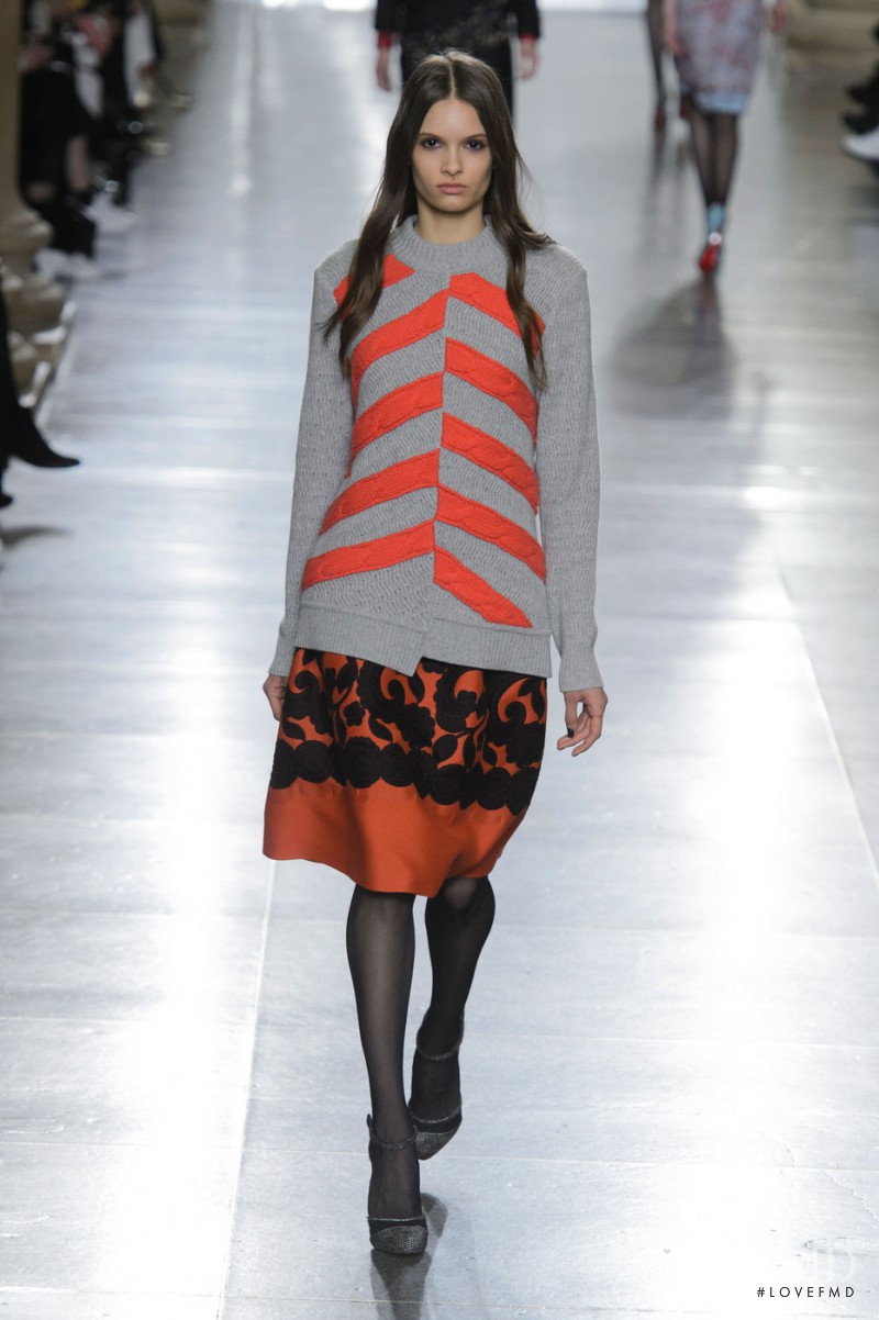 Zita Farkas featured in  the Michael van der Ham fashion show for Autumn/Winter 2015