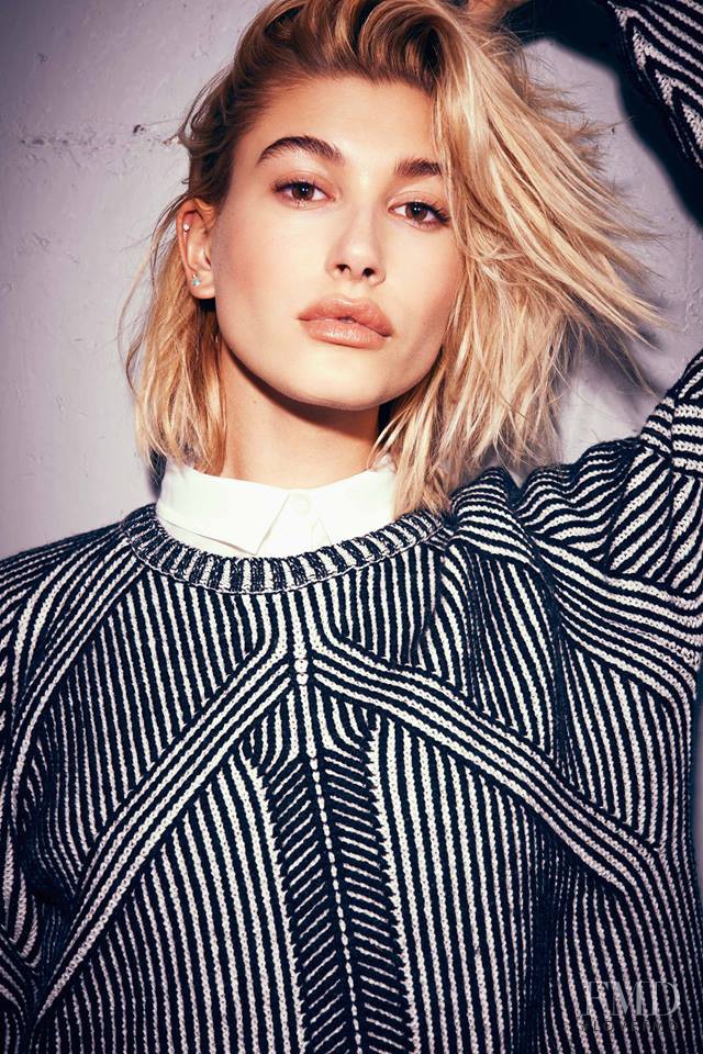 Hailey Baldwin Bieber featured in  the French Connection catalogue for Autumn/Winter 2014