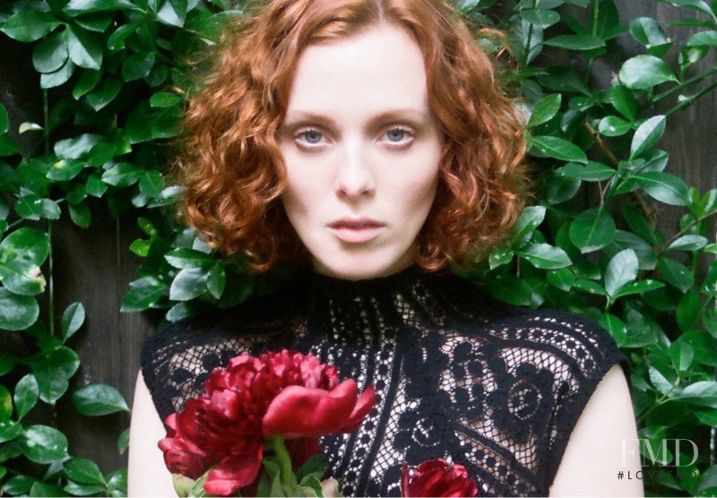 Karen Elson featured in  the Lover The Label advertisement for Autumn/Winter 2013