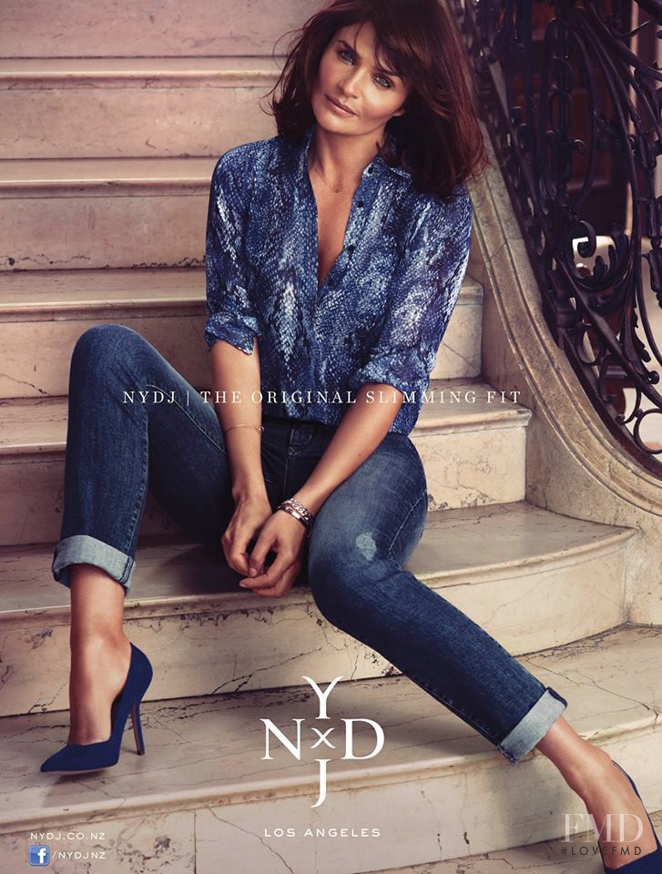 Helena Christensen featured in  the NYDJ advertisement for Autumn/Winter 2013