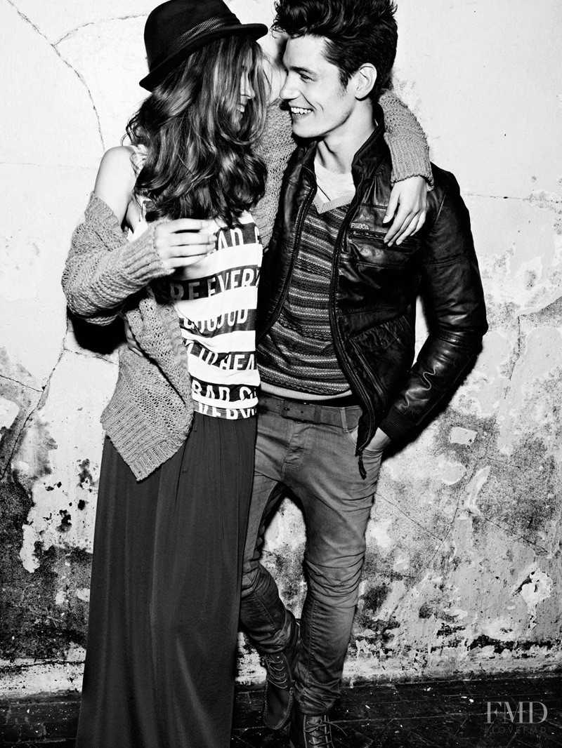 Iulia Carstea featured in  the Pull & Bear advertisement for Autumn/Winter 2011