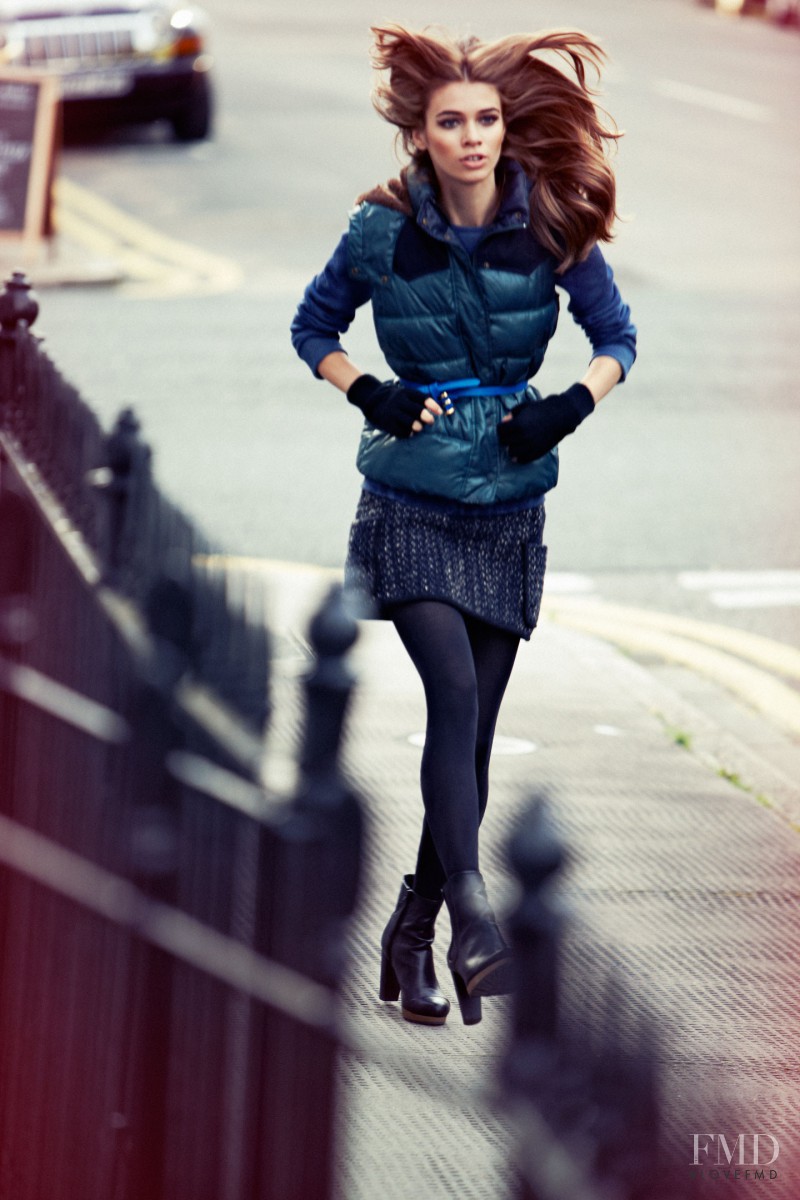 Iulia Carstea featured in  the Pull & Bear advertisement for Autumn/Winter 2011