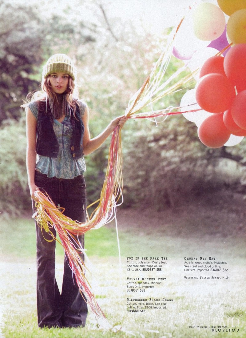 Iulia Carstea featured in  the Free People catalogue for Fall 2008