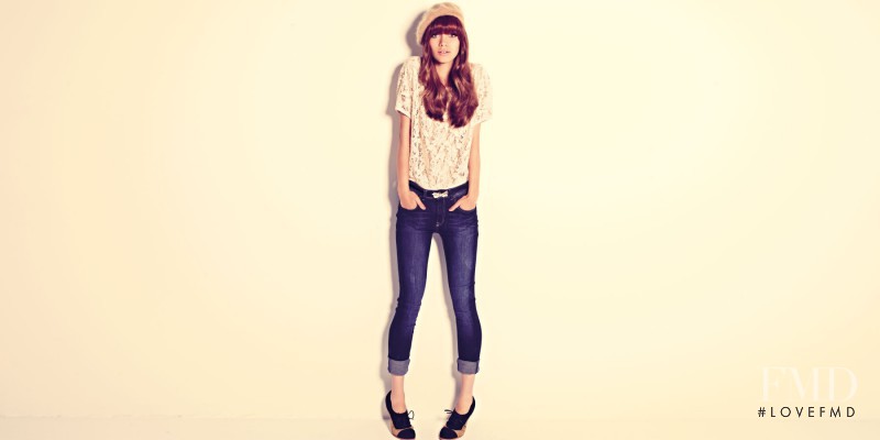 Iulia Carstea featured in  the Pull & Bear lookbook for Fall 2011