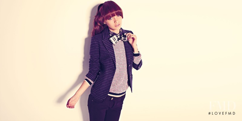 Iulia Carstea featured in  the Pull & Bear lookbook for Fall 2011