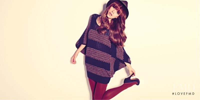 Iulia Carstea featured in  the Pull & Bear lookbook for Fall 2011