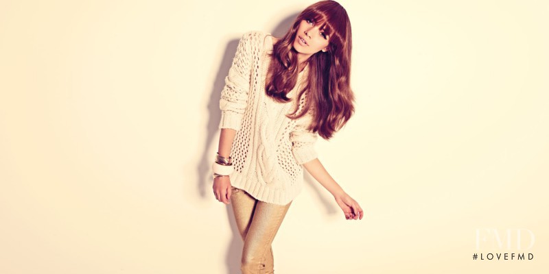 Iulia Carstea featured in  the Pull & Bear lookbook for Fall 2011