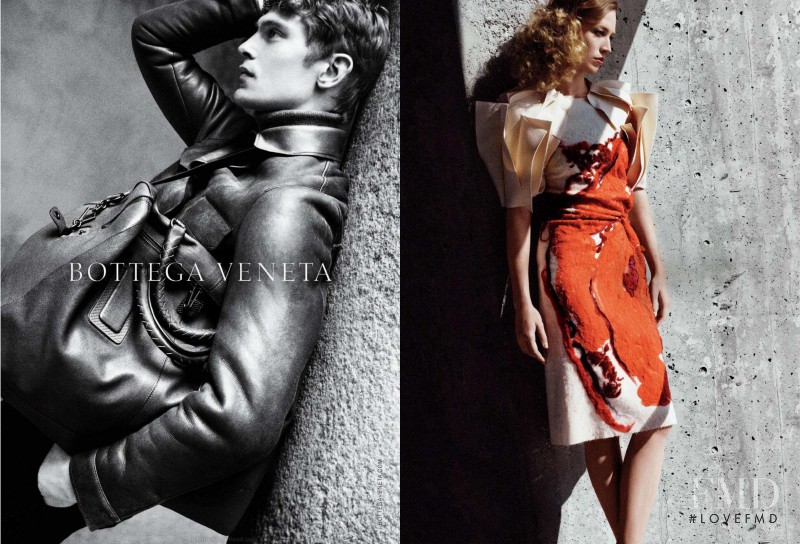 Raquel Zimmermann featured in  the Bottega Veneta advertisement for Autumn/Winter 2013