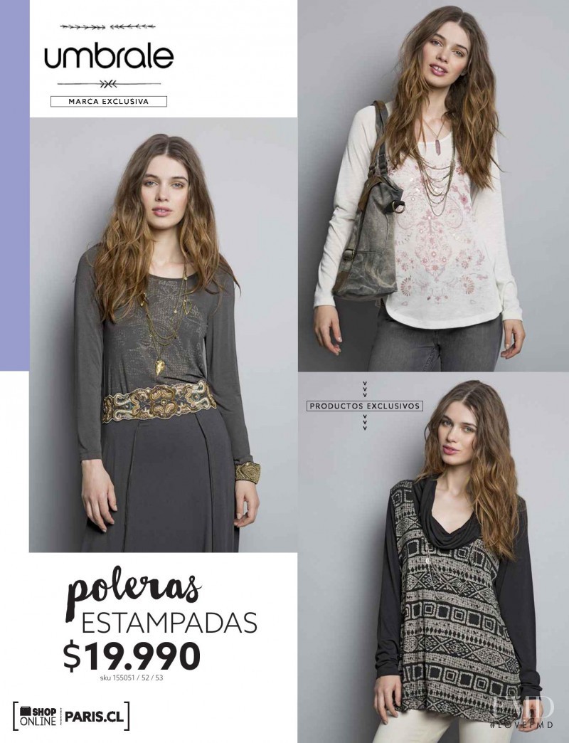 Iulia Carstea featured in  the paris (RETAILER) catalogue for Autumn/Winter 2014