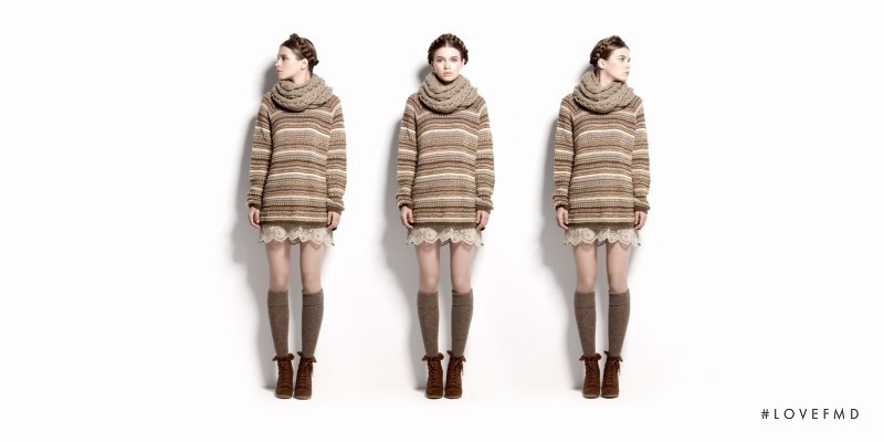 Iulia Carstea featured in  the Pull & Bear lookbook for Winter 2011