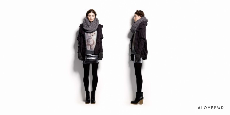 Iulia Carstea featured in  the Pull & Bear lookbook for Winter 2011