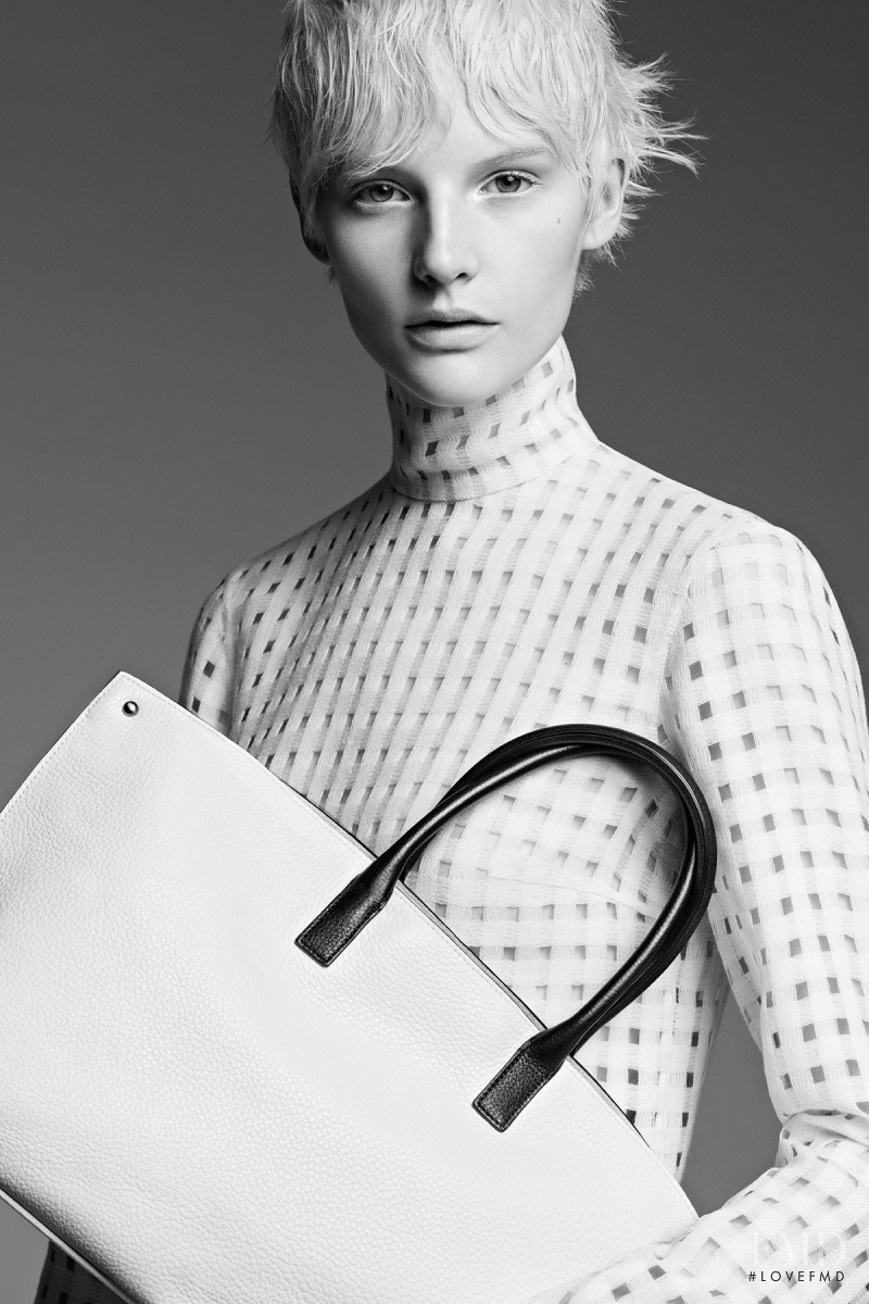 Sara Blomqvist featured in  the Akris advertisement for Autumn/Winter 2013