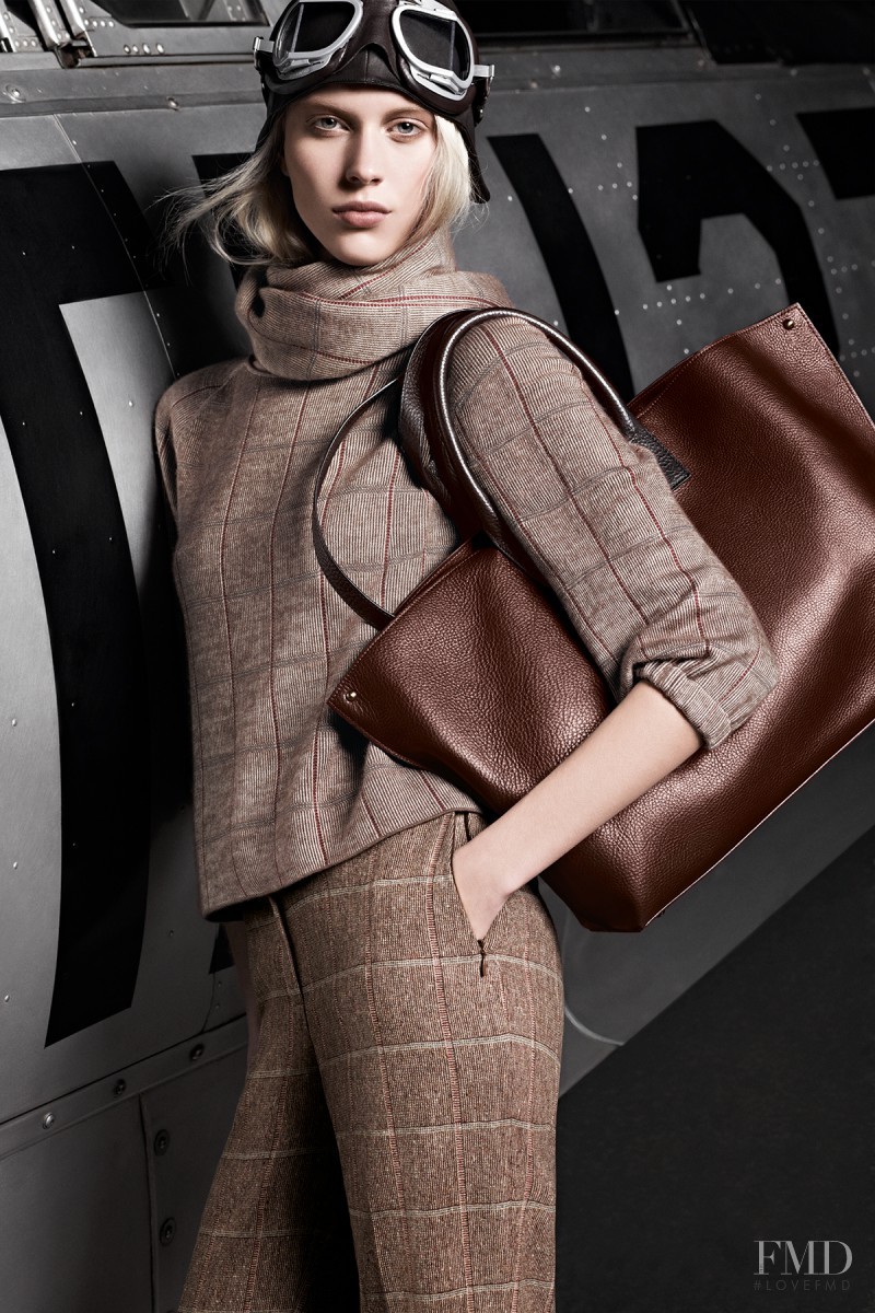 Juliana Schurig featured in  the Akris advertisement for Pre-Fall 2013