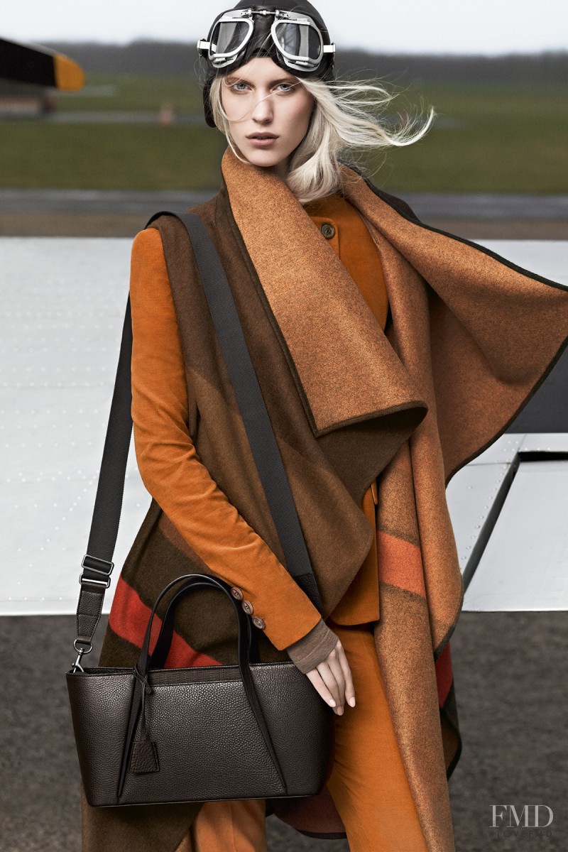 Juliana Schurig featured in  the Akris advertisement for Pre-Fall 2013