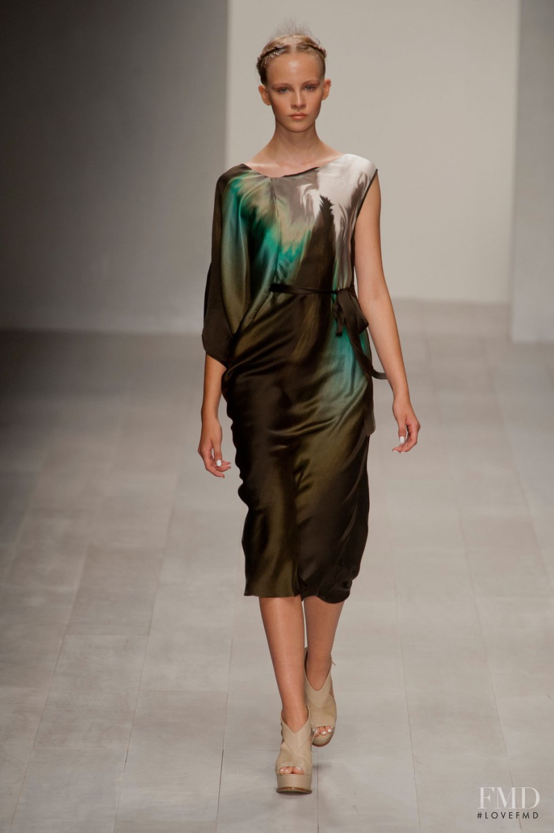 Kirstie Brittain featured in  the Maria Grachvogel fashion show for Spring/Summer 2013