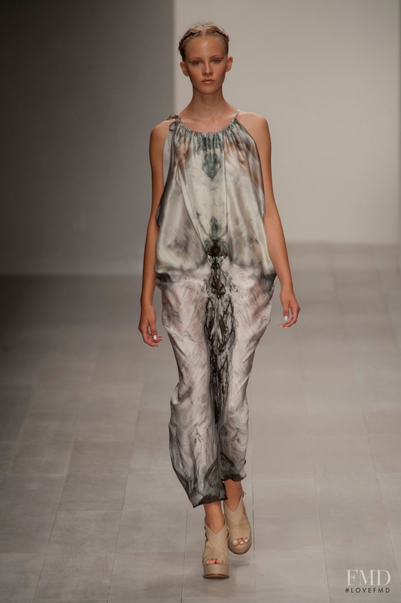 Kirstie Brittain featured in  the Maria Grachvogel fashion show for Spring/Summer 2013