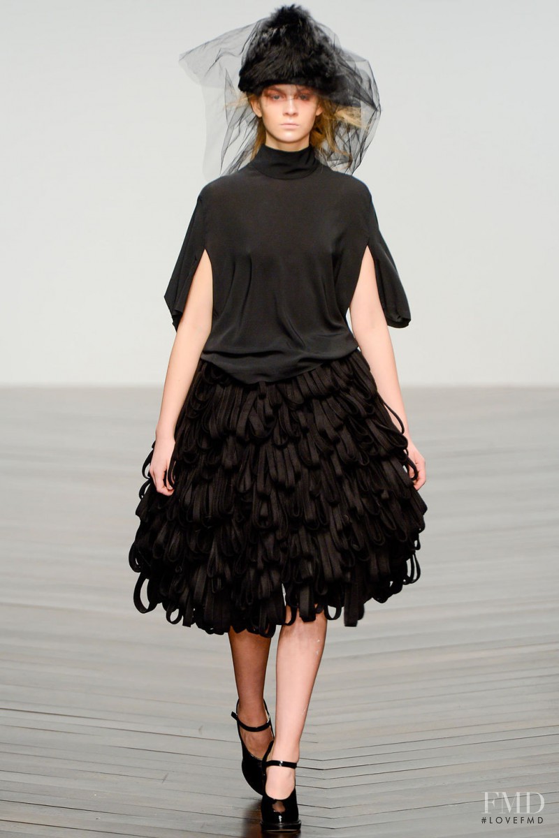 Kirstie Brittain featured in  the John Rocha fashion show for Autumn/Winter 2013