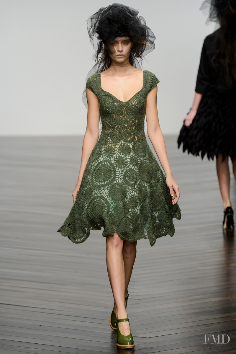 Josephine Skriver featured in  the John Rocha fashion show for Autumn/Winter 2013