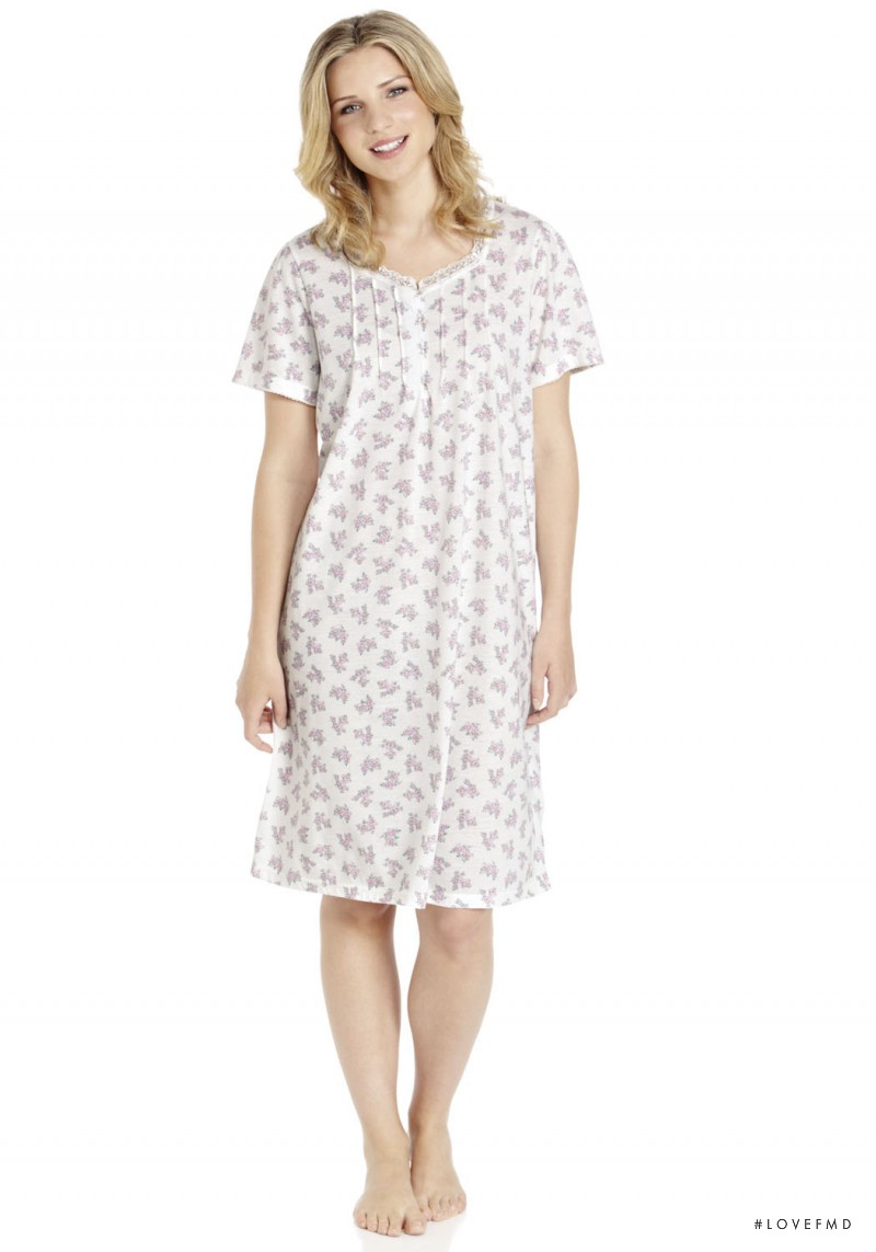 Tessa Maye featured in  the Tesco - F&F (RETAILER) nightwear catalogue for Spring/Summer 2014