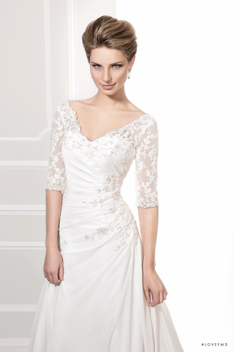 Tessa Maye featured in  the Ellis Bridal catalogue for Spring/Summer 2015