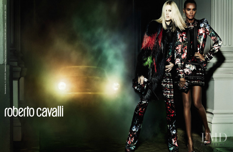 Iselin Steiro featured in  the Roberto Cavalli advertisement for Autumn/Winter 2013