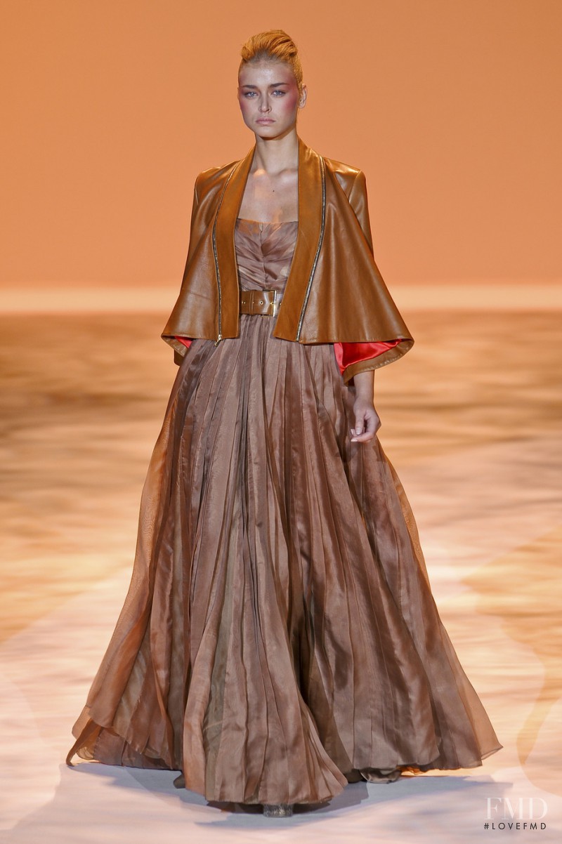 Sofija Milosevic featured in  the Christian Siriano fashion show for Spring/Summer 2011