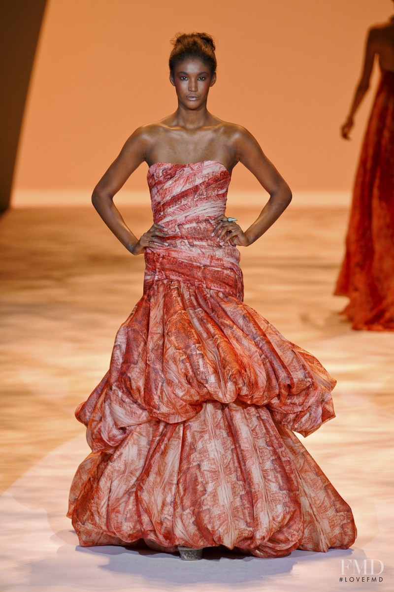 Sessilee Lopez featured in  the Christian Siriano fashion show for Spring/Summer 2011