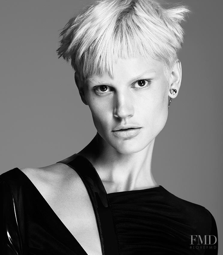 Saskia de Brauw featured in  the Versace advertisement for Autumn/Winter 2013