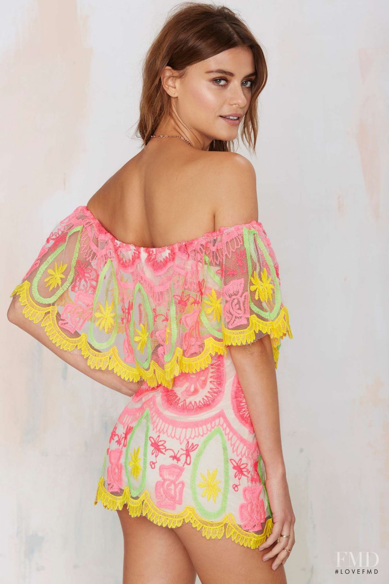 Laís Oliveira Navarro featured in  the Nasty Gal catalogue for Spring/Summer 2015