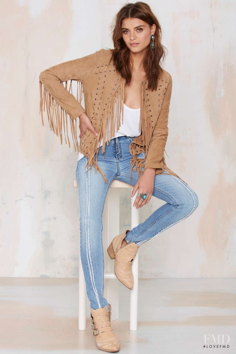 Laís Oliveira Navarro featured in  the Nasty Gal catalogue for Spring/Summer 2015