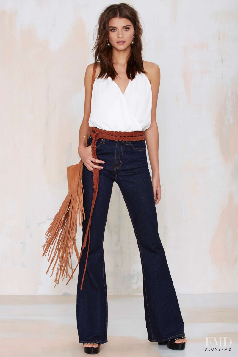 Laís Oliveira Navarro featured in  the Nasty Gal catalogue for Spring/Summer 2015