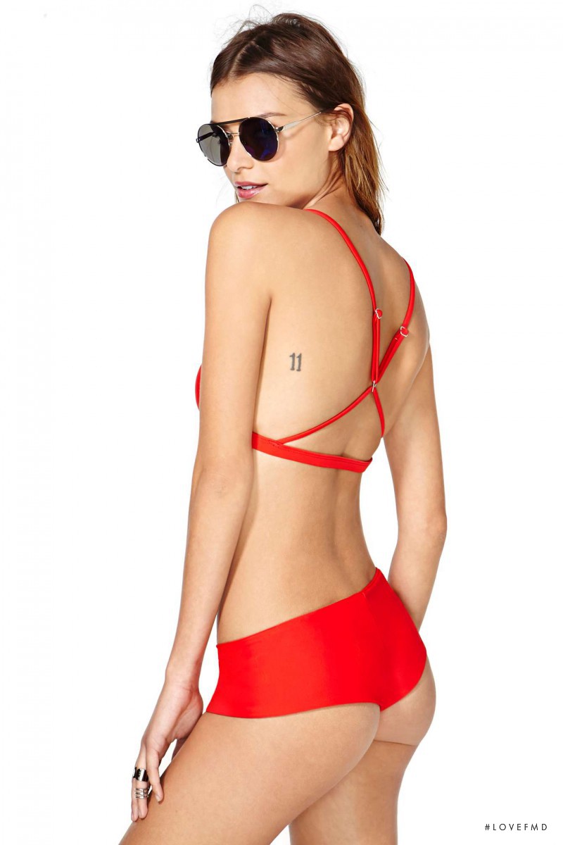 Laís Oliveira Navarro featured in  the Nasty Gal Swimwear catalogue for Spring/Summer 2014