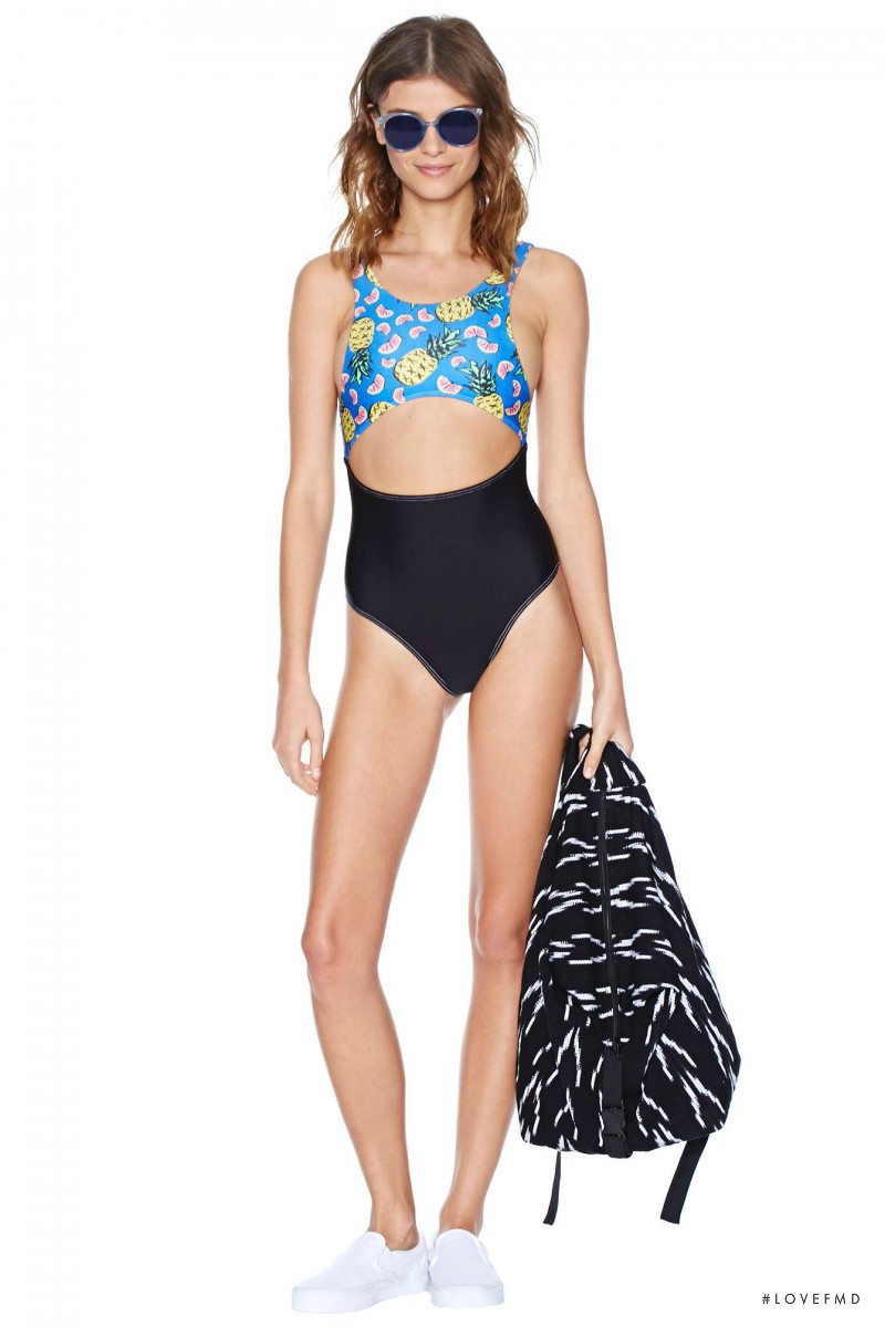 Laís Oliveira Navarro featured in  the Nasty Gal Swimwear catalogue for Spring/Summer 2014