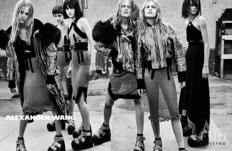 Anna Ewers featured in  the Alexander Wang advertisement for Autumn/Winter 2015
